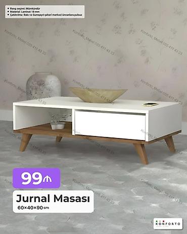 Ev və bağ: Düz masa, Açılmayan, Təkərsiz, Laminat, Zəmanətsiz — 1