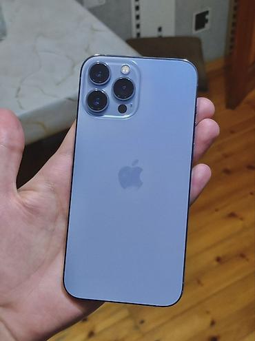 iphone max: IPhone 13 Pro Max, 128 GB, Sierra Blue, Face ID, Simsiz şarj — 1