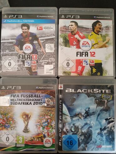 PS3 (Sony PlayStation 3): Ps 3 • FIFA 13 • FIFA 12 • FIFA SÜDAFRIKA 2010 • BLACKSITE (