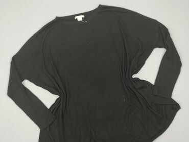 czarne bluzki z kołnierzykiem: Blouse, H&M, M (EU 38), condition - Good