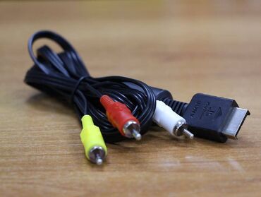 roadmark android player: Sony Play Station 2 üçün tülpanlı AV kabel. Təzədir. Аудио видео
