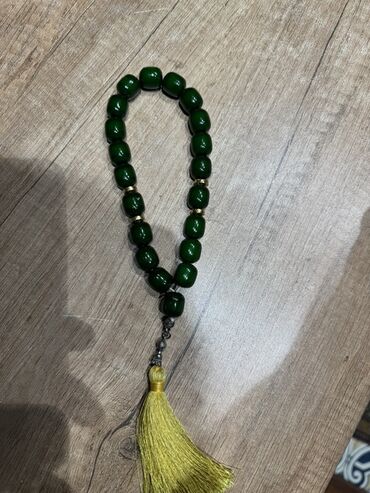 бабочки для декора: Yaşıl təsbeh – böyük ölçülü muncuqlu model Orjinal Bakalit anlayışı
