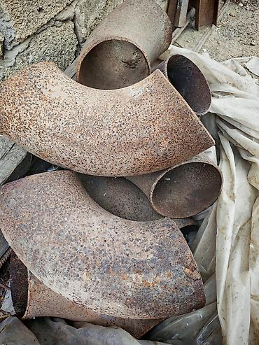 труба: Metal boru dirsəkləri (sənaye tipli) - Material: qalın divarlı polad — 1