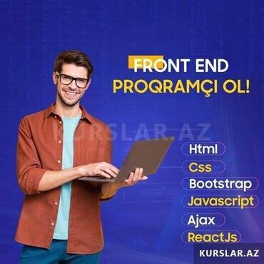 Başqa xidmətlər: Front-end proqramci ol. Html, css, bootstrap ve javascri̇pt