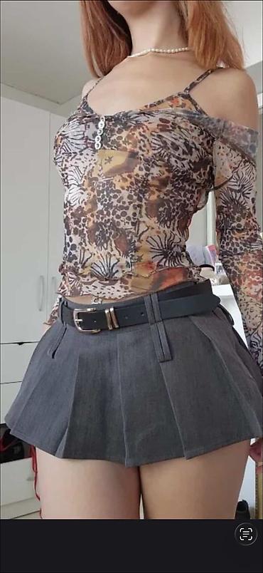 Костюмы с юбкой: Костюм с юбкой, Модель юбки: Плиссе, Мини, Топ, Китай, L, XL — 6