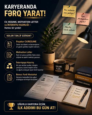 career shine: Peşəkar CV və Resume hazırlanması xidməti - Fərqli sahələr və — 1