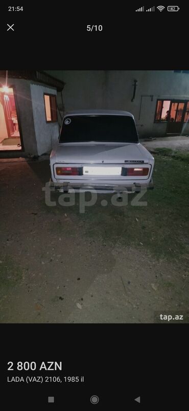 09 maşın: VAZ (LADA) 2106: 1.6 l | 1985 il | 236985 km Sedan