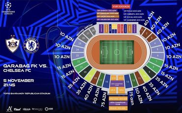 детские спортивные костюмы с принтом: Qarabagin oyununa 1 bilet satilir 9 cu sektordan