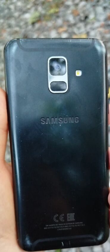 işlənmiş soyducular: Samsung Galaxy A6, 64 ГБ, цвет - Черный, Сенсорный, Отпечаток пальца