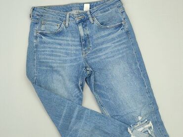 spodenki do kolan luźne: Spodnie jeansowe, DenimCo, 14 lat, 158/164, stan - Dobry