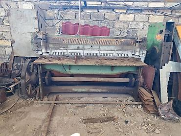 İstehsal avadanlığı: Metalkəsən gilotin qayçı — mexaniki tip - Tətbiq sahəsi: təbəqə — 1