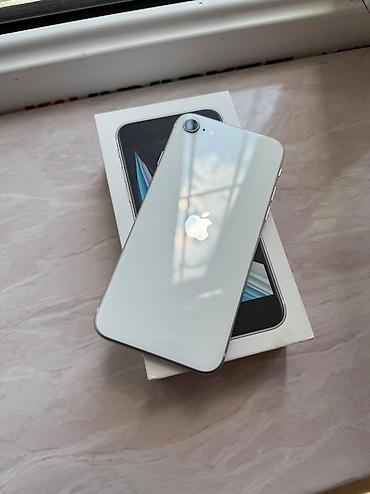 Apple iPhone: IPhone SE 2020, 128 GB, White Titanium, Barmaq izi — 2