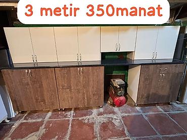 metbex meneli: Mətbəx mebeli dəsti Tezedi istifade olunmuyub - Ümumi uzunluq: 303sm — 1
