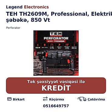 kreditle drel: Elan başlığı: Perforator TEH TH2609M, Professional, Elektrik şəbəkə — 1