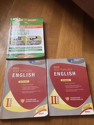 Testlər: Məhsul: İngilis dili üzrə hazırlıq kitabları dəsti Tərkib: - “İngilis — 1
