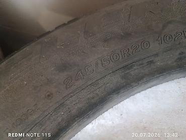 traktor disqisi: İşlənmiş Şin Bridgestone 245 / 50 / R 20 — 2