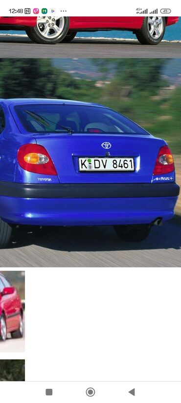 запчасти на опель зафира а: Комплект стоп-сигналов Toyota 2001 г., Б/у, Оригинал