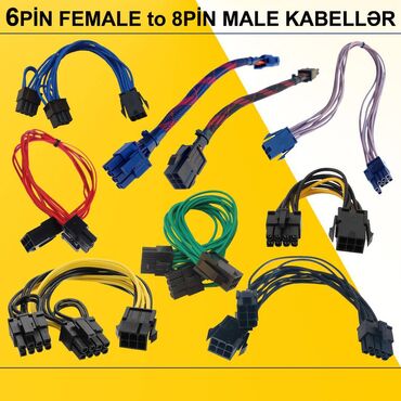Математика: Kabellər "6PİN FEMALE to 8PİN MALE Original" ⭐6pin Female to 8pin Male