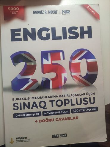 gülnarə umudova ingilis dili test cavablari: English 250sinaq təzədir nəşri 2023 cu ildir