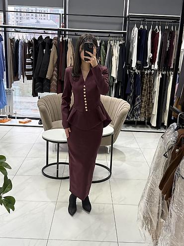 Повседневные платья: Повседневное платье, Турция, Осень-весна, Длинная модель, Трикотаж, Прямое, S — 11