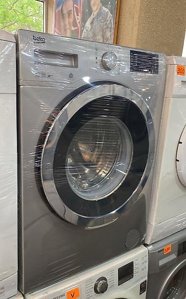 par utuleri: Beko önyükləməli paltaryuyan maşın - Rəng: gümüşü (inox), xrom qapaq — 1