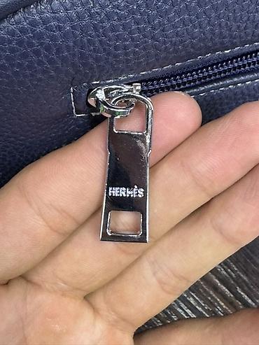 jacques lemans: Сумка через плечо от бренда HERMES тёмно-синяя - Материал: фактурная — 3