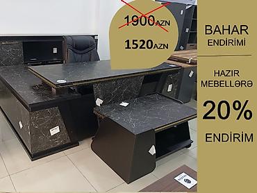 Ofis mebeli: Yeni, Müdir üçün, Dördbucaq masa — 1