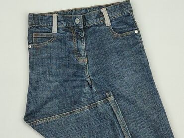 szerokie jeansy dla dzieci: Spodnie jeansowe, 10 lat, 134/140, stan - Dobry