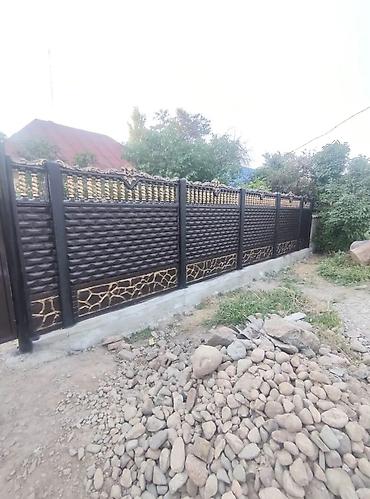 Железобетонные заборные плиты: Железобетонная заборная плита, Длина: 2 м, Высота: 2 м, Толщина: 40 мм, Новый — 15