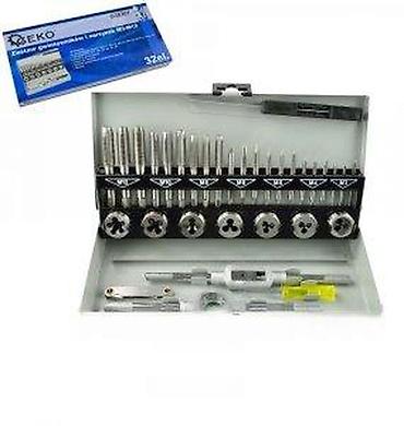 Setovi ručnog alata: Set navojnih nareznica i ureznica GEKO, 32 dela (M3–M12) Komplet za — 12