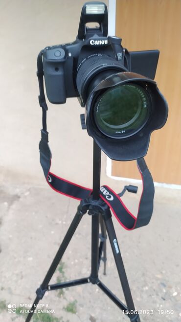 Fotokameralar: Canon 70D satılır əla vəziyyətdədir üstündə 18-135 lensultra — 3