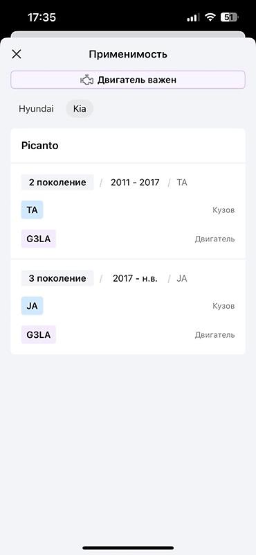 200: Катушка зажигания Hyundai/Kia Оригинальный номер: 200 — 5