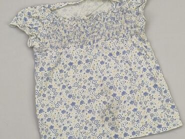 biała koszula w kwiaty: Bluzka, 12-18 m, stan - Zadowalający