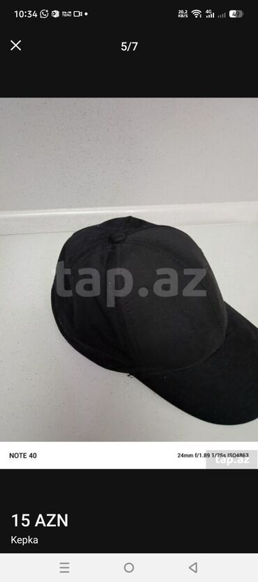 женские кроссовки adidas running: Kepka, Adidas, One size, rəng - Qara
