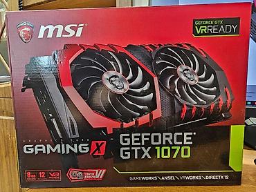 MSI GeForce GTX 1070 GAMING X 8GB ideal veziyyetdedir ev seraitinde ve