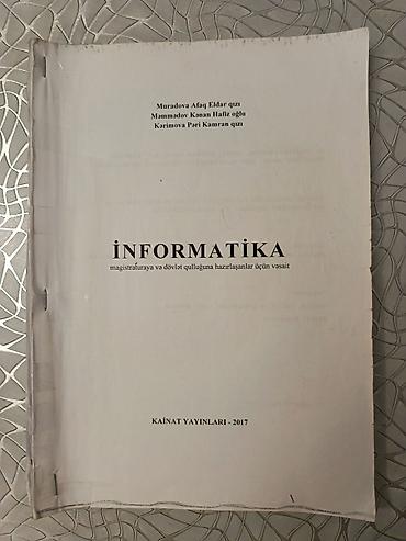 array informatika pdf: İnformatika –Kainat, 2017,PDF Vərəqləri səliqəlidir, cırılmayıb, PDF 2 — 1