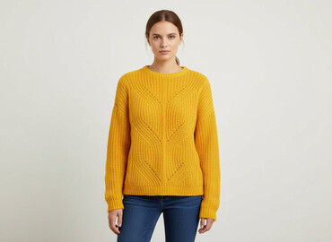 zara zolty sweter: Beloved, Sweter damski, rozmiar S