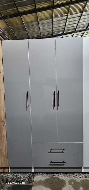 Шифоньеры: Шифоньер, Новый, Прямой, цвет - Белый, ЛДСП — 5