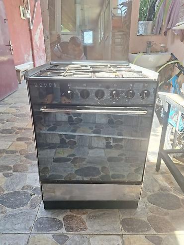 Qaz‑elektrik kombinə edilmiş plitə və soba - 60 sm enli, sərbəst