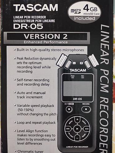 звукосниматель: Продаю проф диктофон Tascam DR-05 Цена за один: 8000 Цена за два — 5