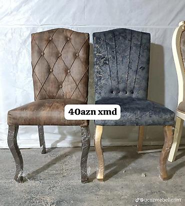 taxta oturacaq: Yumşaq oturacaqlı yemək otağı stulları - Model: Klassik dizaynlı, bel — 1