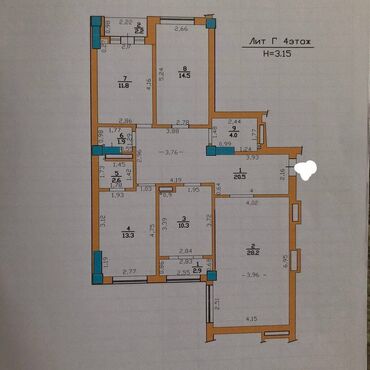 4 комнаты, 113 м², Элитка, 4 этаж, Евроремонт