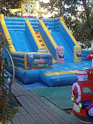 batutlar: Uşaq Şişmə Əyləncə Kompleksi – “SpongeBob” Temalı - Böyük şişmə slayd — 2