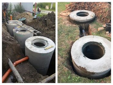 Железобетонные (ЖБИ) кольца для септика: Установка септиков и ЖБи колец ! Под ключ 🔑! Канализации траншеи — 25