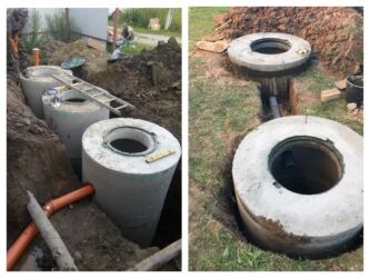 Железобетонные (ЖБИ) кольца для септика: Железобетонное (ЖБИ) кольцо для септика Размер: 150 x 90 x 9 см, Платная установка, В розницу — 27