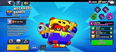 oyun hesap satış: Brawl stars Hesab 2020-nin hesabidir kupası isə 56K+ Ama kupası az — 7