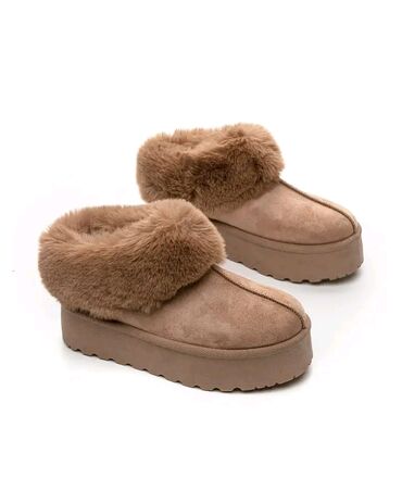 tople čizme za zimu ženske: Ugg mini čizme, bоја - Bež