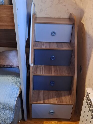 Uşaq və gənc otağı üçün dəstlər: Oğlan və qız üçün, 2 təknəfərlik çarpayı, Dolab — 5