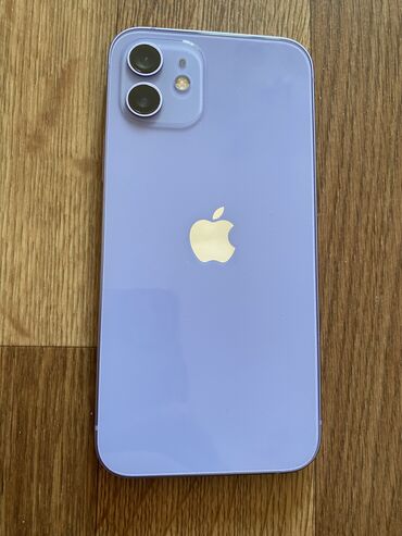 Apple iPhone: IPhone 12, Б/у, 128 ГБ, Голубой, Чехол, 86 %