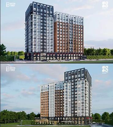 15: 2 комнаты, 87 м², Орто-Сай с. Элитка, 8 этаж, ПСО (под самоотделку) — 3